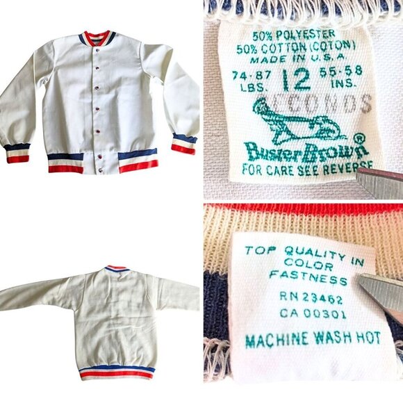 Vintage Mid-Century BUSTER BROWN White Sailor Suit 6pc Family Set w/ Ad Szs 5-14 - Picture 4 of 9